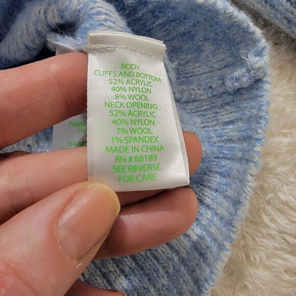 Lilly Pulitzer Elannie Sweater Blue Grotto Marled Ombre Stripe Sz L‎ Long Sleeve - Picture 5 of 14